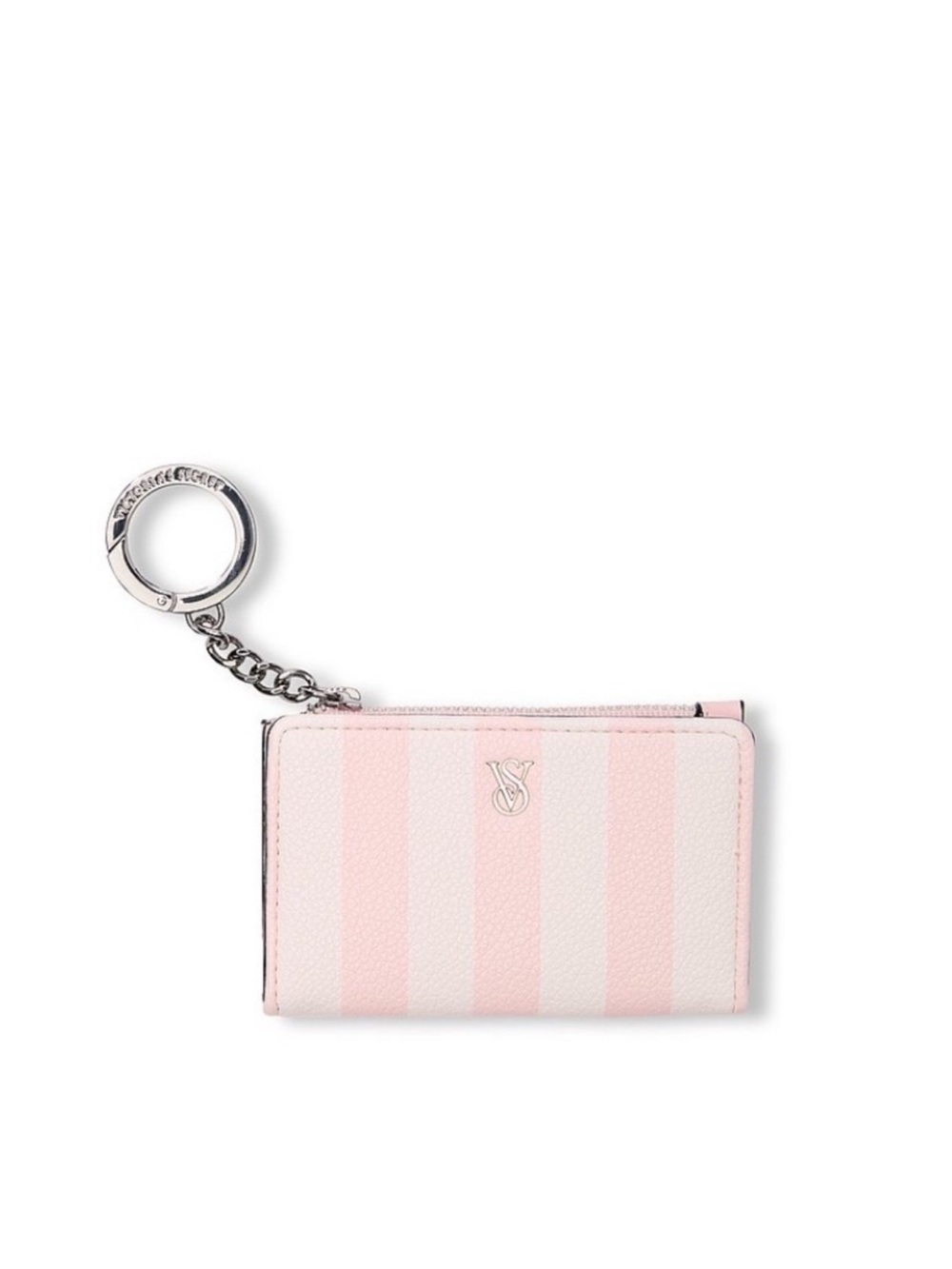 Vs  Pink Cardholder Keychain Wallet signature logo